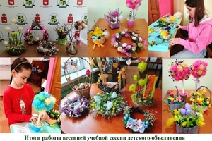 Учебная сессия обучающихся детского объединения «Флористика для всей семьи: создание праздничных композиций» краевой заочной школы «Ноосфера»